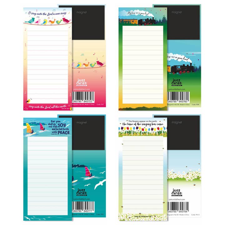 4 Christian Fridge Notepads Variety Pack Joy for wholesale by Just Cards Direct