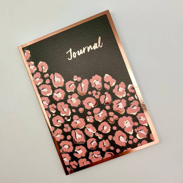 Leopard Print A5 Journal Stationery Gift Notebook Christmas 2025 Stocking Stuffer for wholesale by The Great British Card Company (GBCC) Ltd