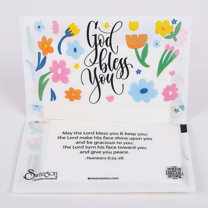 Swanson Christian Products - Wholesale Tissue Box - Tissue Packs - God Bless - Pk 121