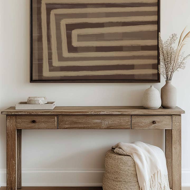 Oleka Canvas - Wholesale Art Print - GOLDEN MAZE, Oeuvre sur toile étirée
