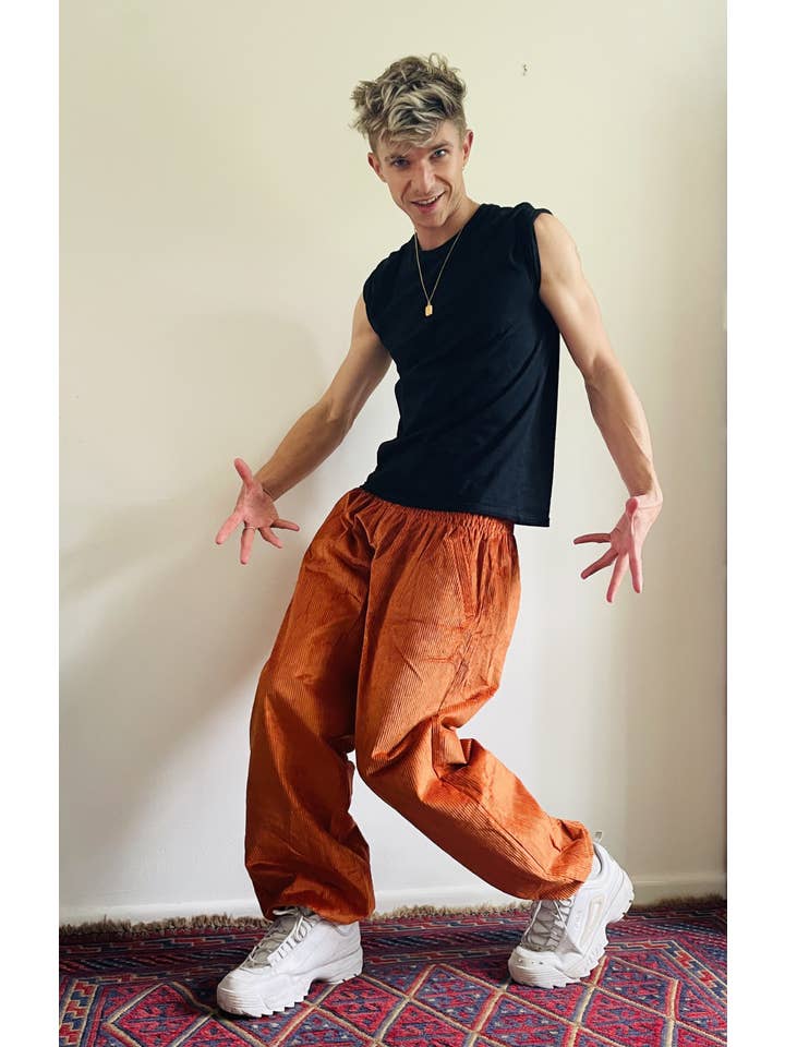 Emma's Emporium - Vente Pantalon – unisexe - Pantalon Génie Unisexe en Velours Côtelé Épais AW2014