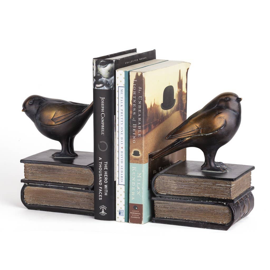 Danya B - Wholesale Bookend - Birds on Books Bookend Set3