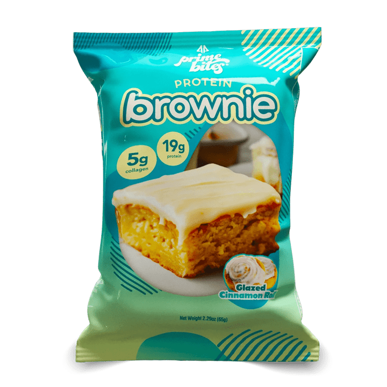 L&F Universal Goods - Wholesale Brownie - Prime Bites Protein Brownies Glazed Cinnamon Roll 12/65g0
