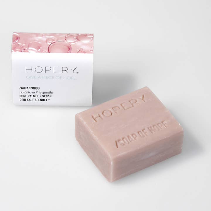 Hopery – wholesale Tvål – /ARGAN WOOD fast tvål Hand- & Kroppstvål- 100 g