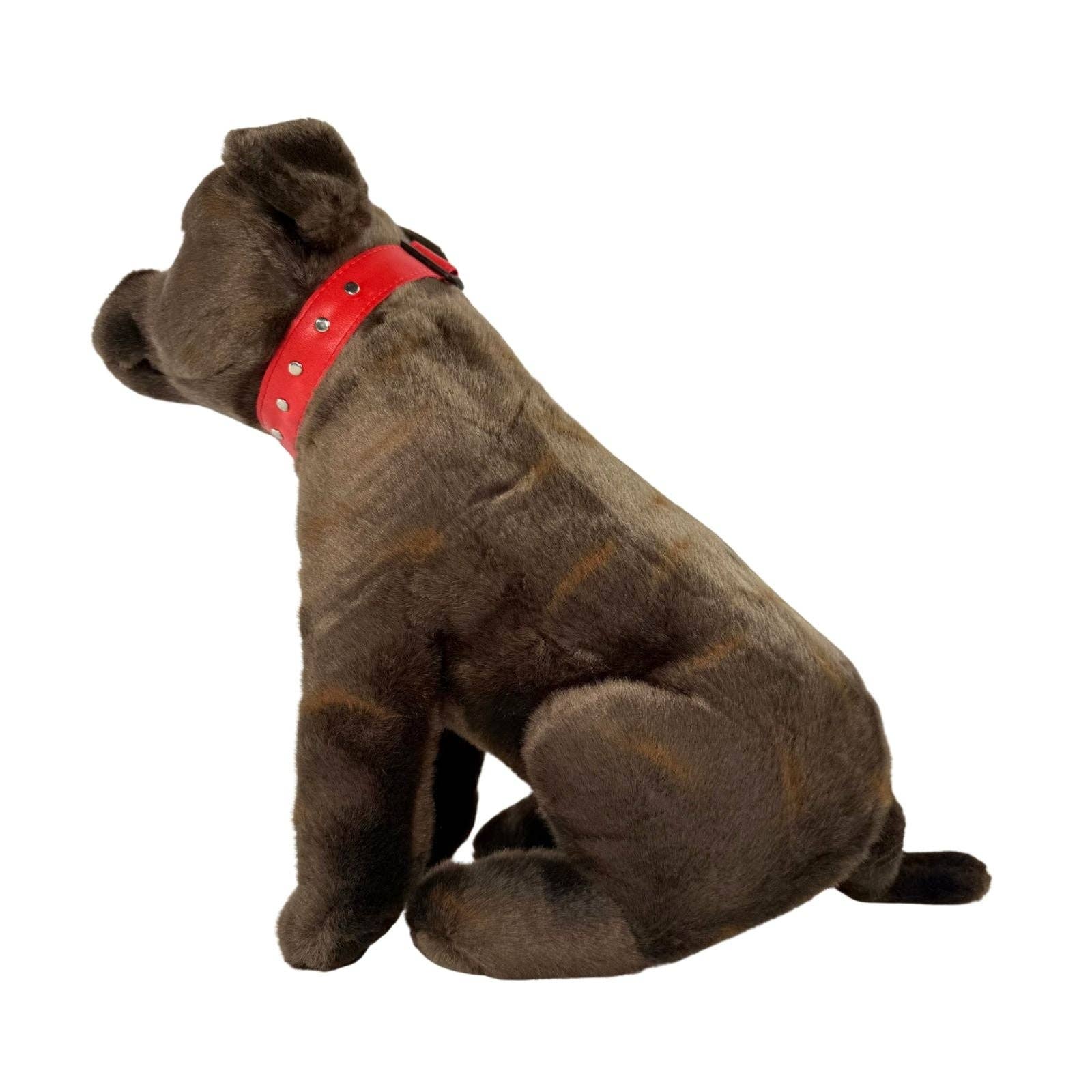 Bocchetta Plush Toys - Vente Peluche – chien - Scooter - Staffy - 32 cm assis, bringé6