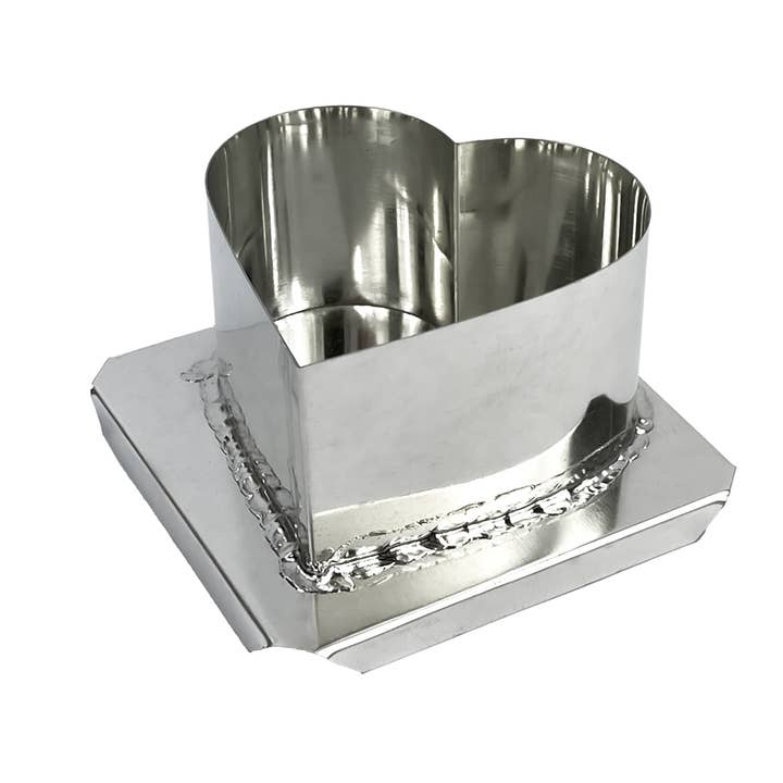 Enkelt hjerte metalform for engroshandel hos General Wax - Candle Making Supplies