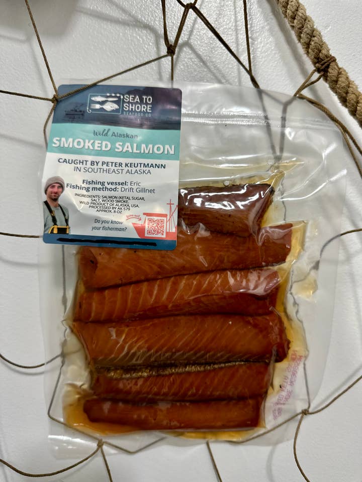 Wild Alaskan Smoked Coho Strips for wholesale by Sea to Shore Seafood