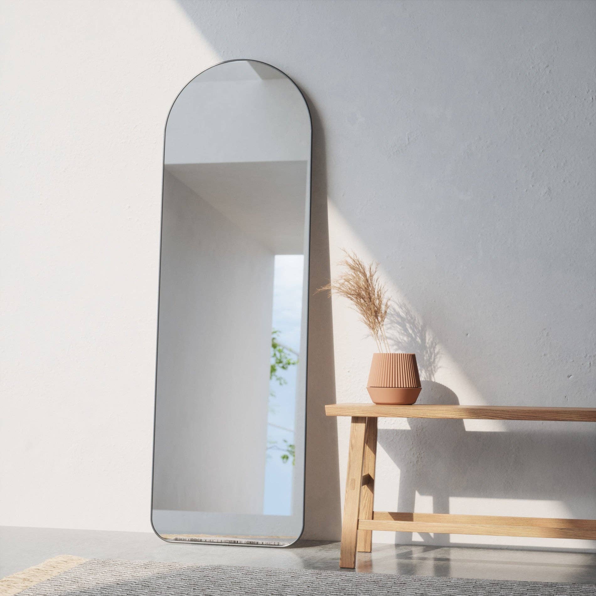 Umbra - Wholesale Wall Mirror - Hubba Arched Leaning & Wall Mirror4