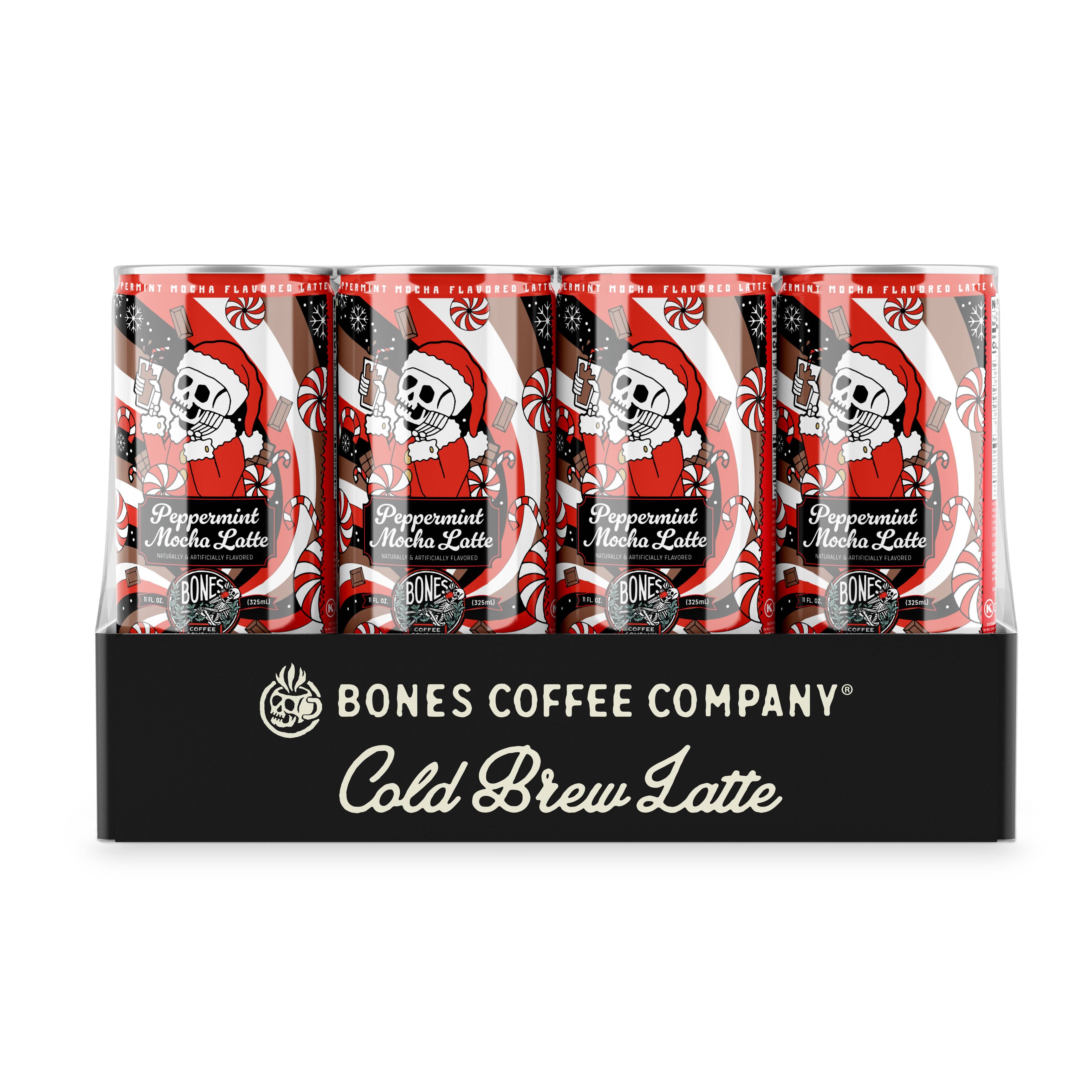 Bones Coffee Company - Wholesale Iced Coffee/Cold Brew - Peppermint Mocha Latte | 12-Pack | Holiday Iced Coffee6