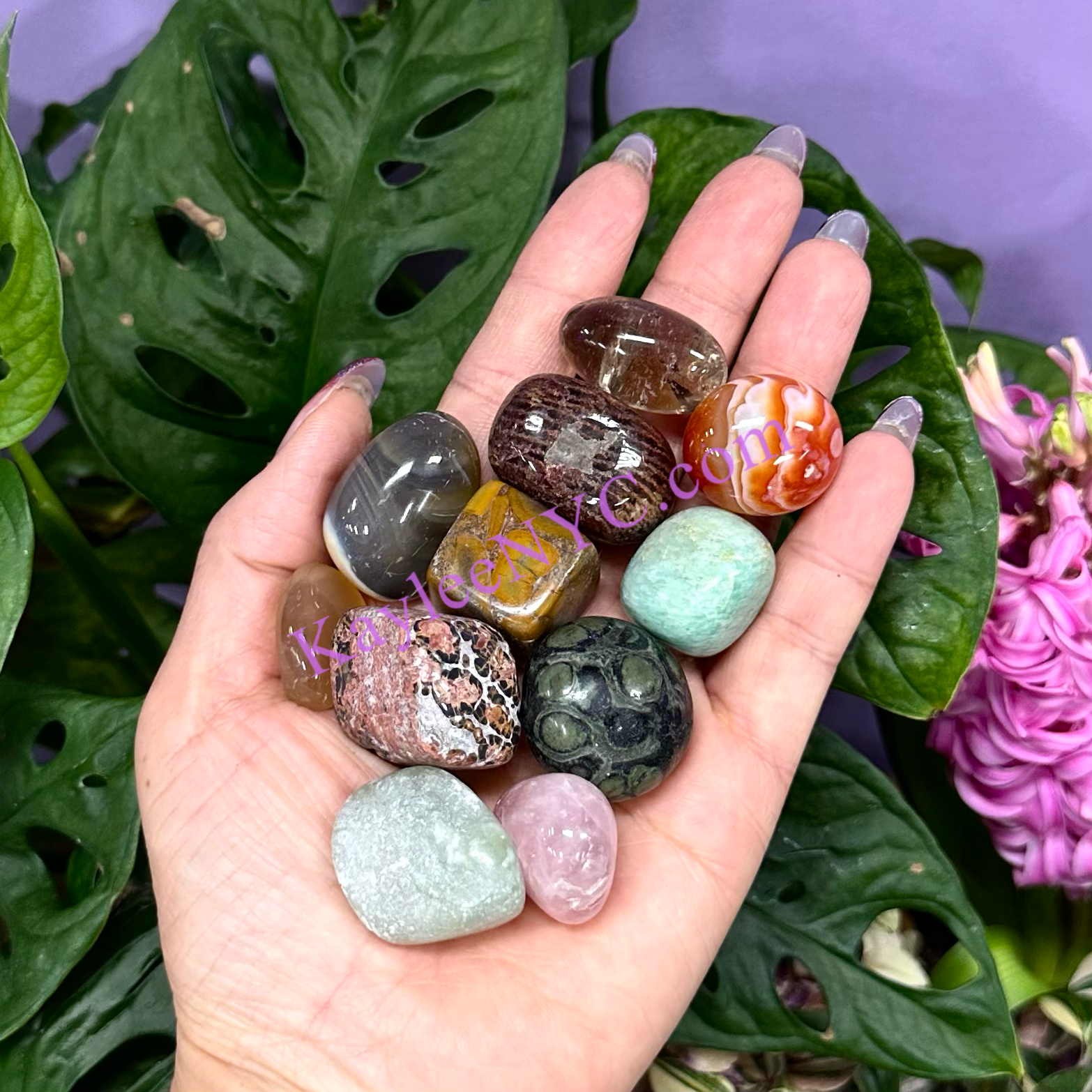 KayleeNYC - Wholesale Spiritual Stone/Crystal - wholesale 2 lbs Natural Mix Crystals Tumble healing energy4