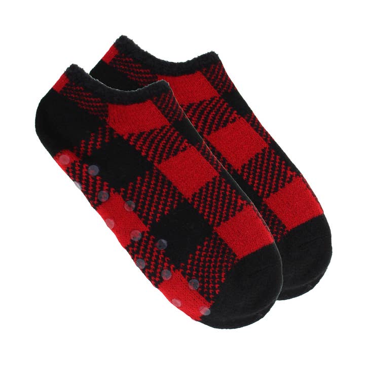 Chaussettes anti-dérapantes double couche GN pour femmes - rouge pour la vente par Gertex