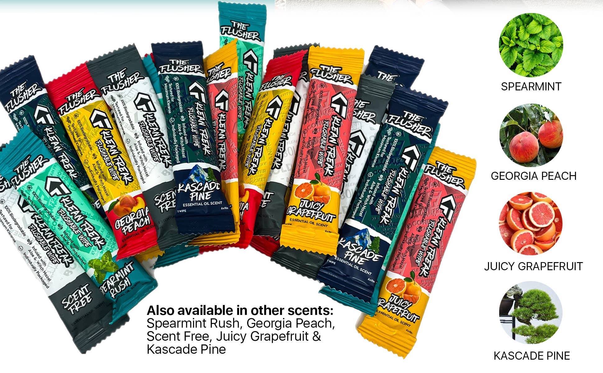 Klean Freak - Wholesale Face & Body Wipes - Klean Freak Flusher 20 Pack 6