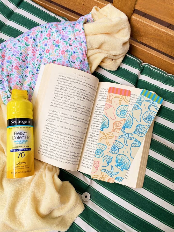 Marcador de rayas con conchas marinas para venta al por mayor de All My Love Stationery