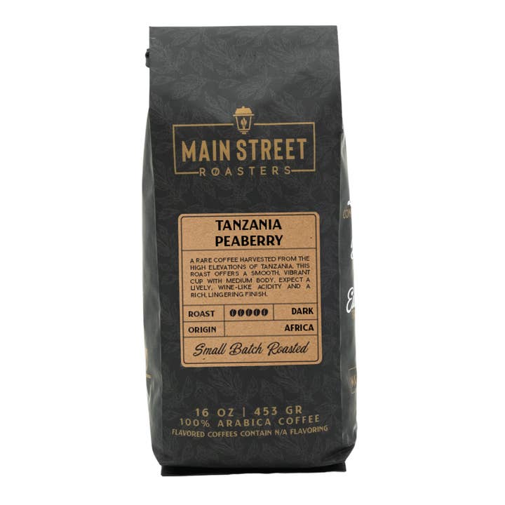 Tanzanian Peaberry Coffee for wholesale by Main Street Roasters