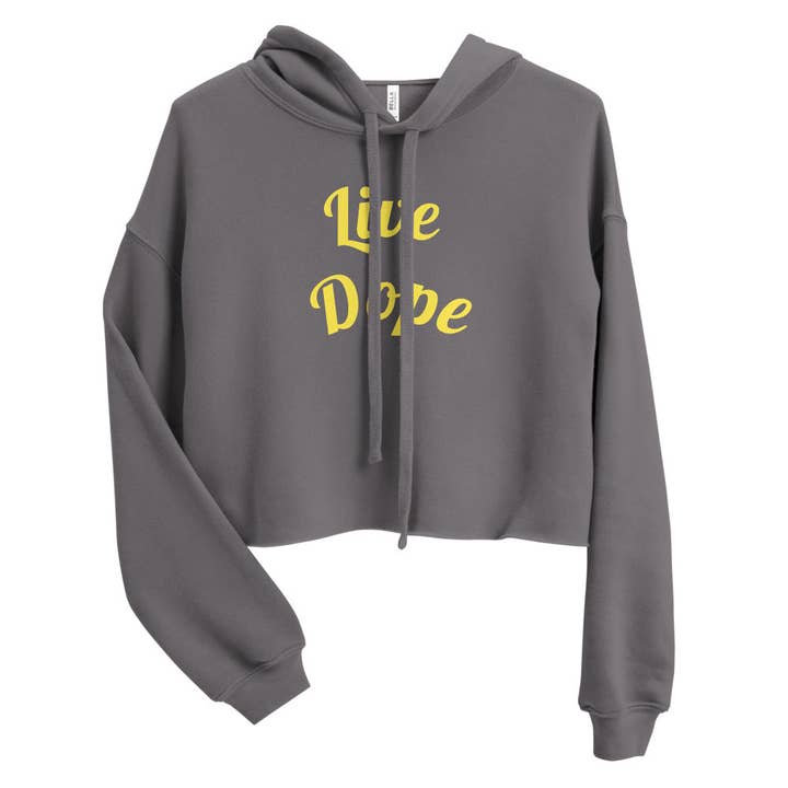 Live Dope Japanese Bravery Women's Crop Hoodie for wholesale by Fear Kills Dreams