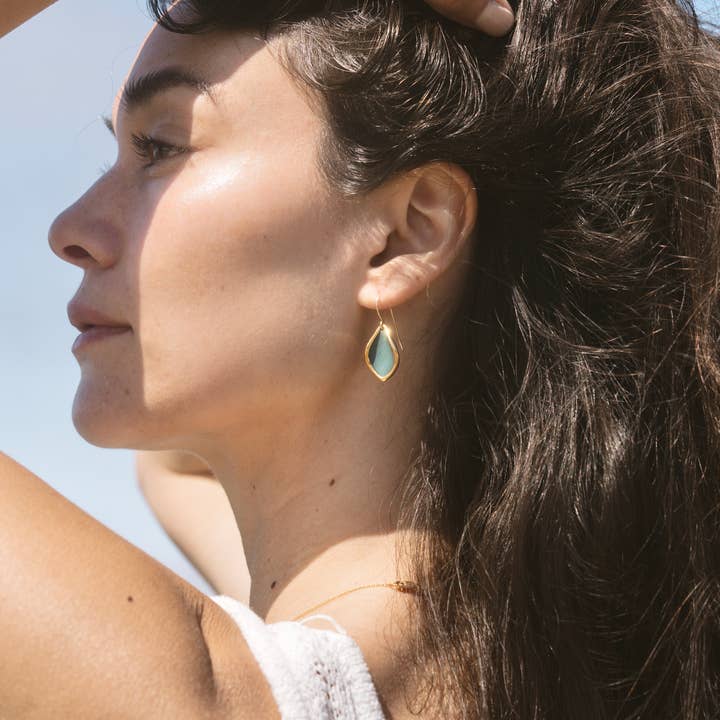 Coral Reef Marquise Earrings for wholesale by Mier Luo