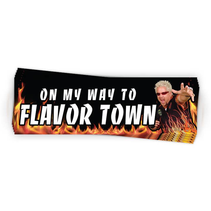 OMW to Flavor Town (Bumper Sticker) for wholesale by Let's Get This Thread
