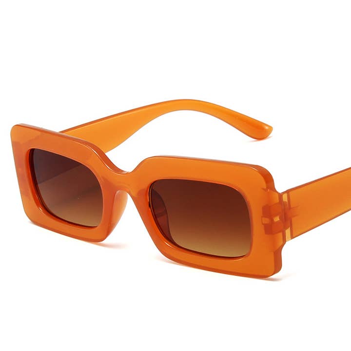 ACCITY - Wholesale Sunglasses - Women's - Trendy Small Square Jelly Sunglasses, Retro Style_CWASG007425