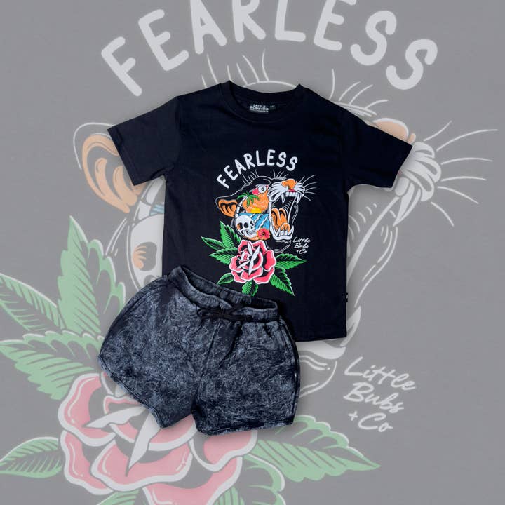 Little Bubs + Co - Wholesale Screen Printed T-Shirt - Kids - Fearless Tee2