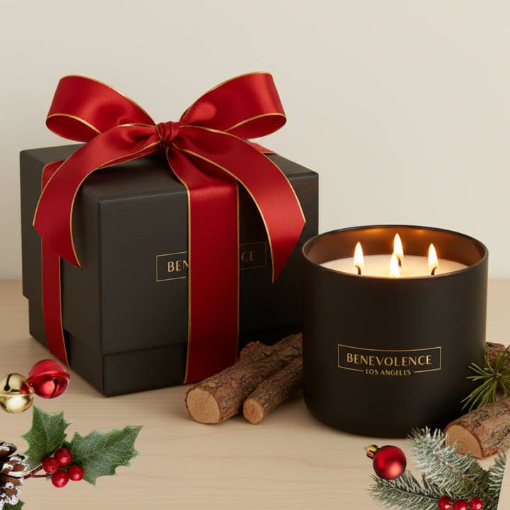 Pine Wood Signature Candle for wholesale by Benevolence LA