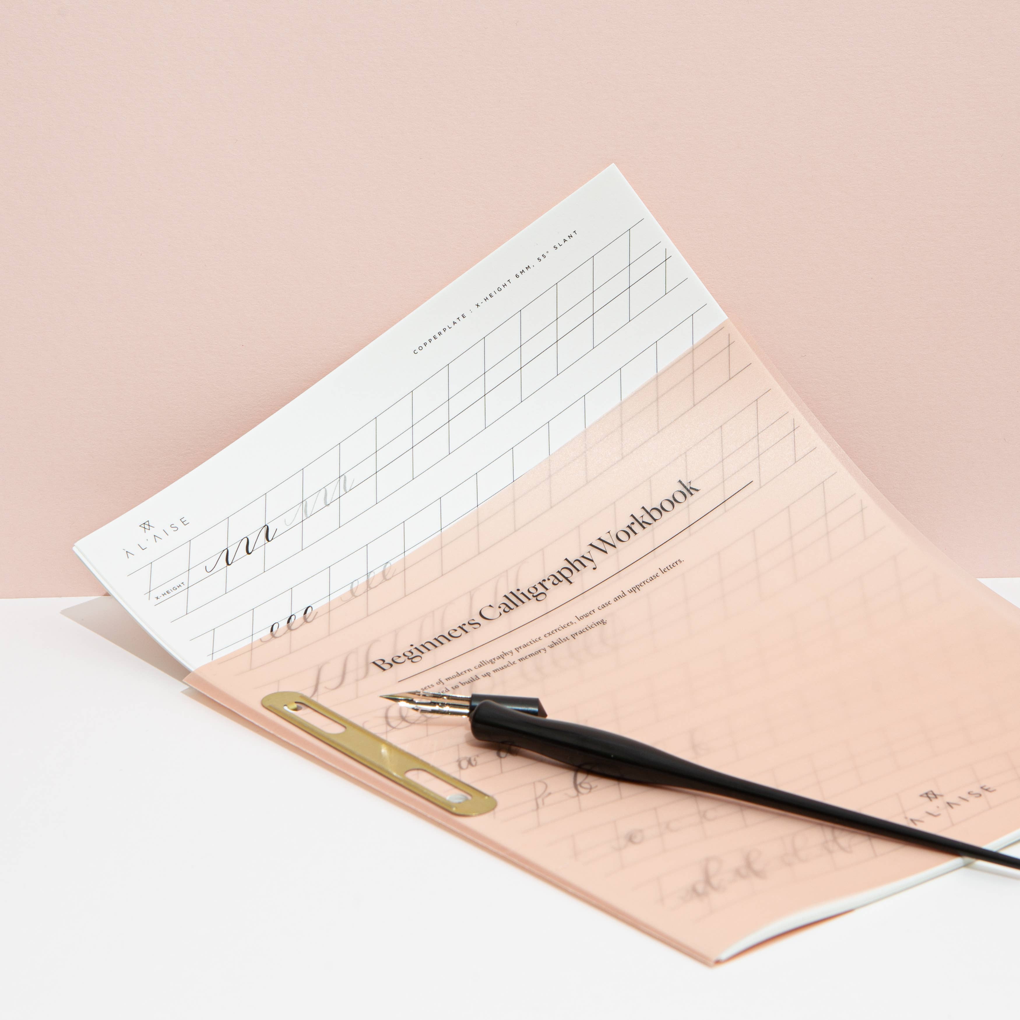 À L'AISE LTD - Wholesale Coloring & Activity Book - Adult - Modern Calligraphy Beginners Workbook1