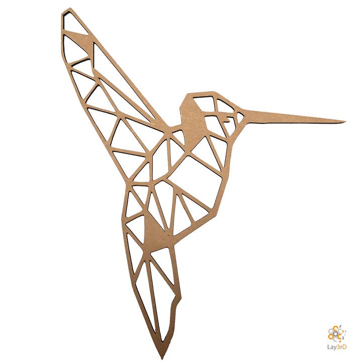 Lay3rD Lasercut - Houten Wanddecoratie - Kolibri - Maxi for wholesale by Lay3rD