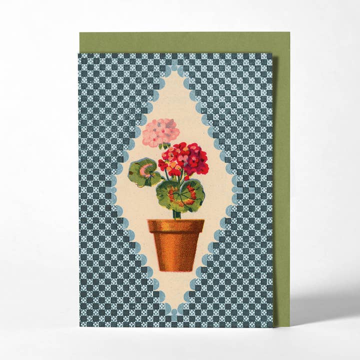 Roomytown - Vente Carte de vœux classique - Carte de vœux - Géranium0