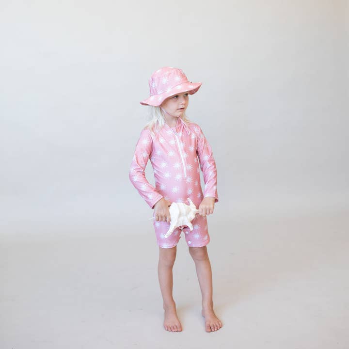 Bare and Boho – wholesale One-piece swimsuit – Baby – Protective Swim Onesie | Bucket Hat