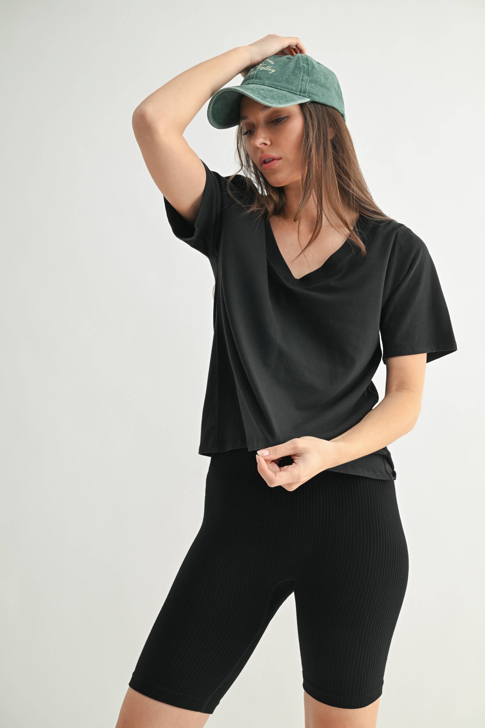 Mono B - Wholesale T-Shirt - Women's - Pima Cotton Blend V-Neck Tee5