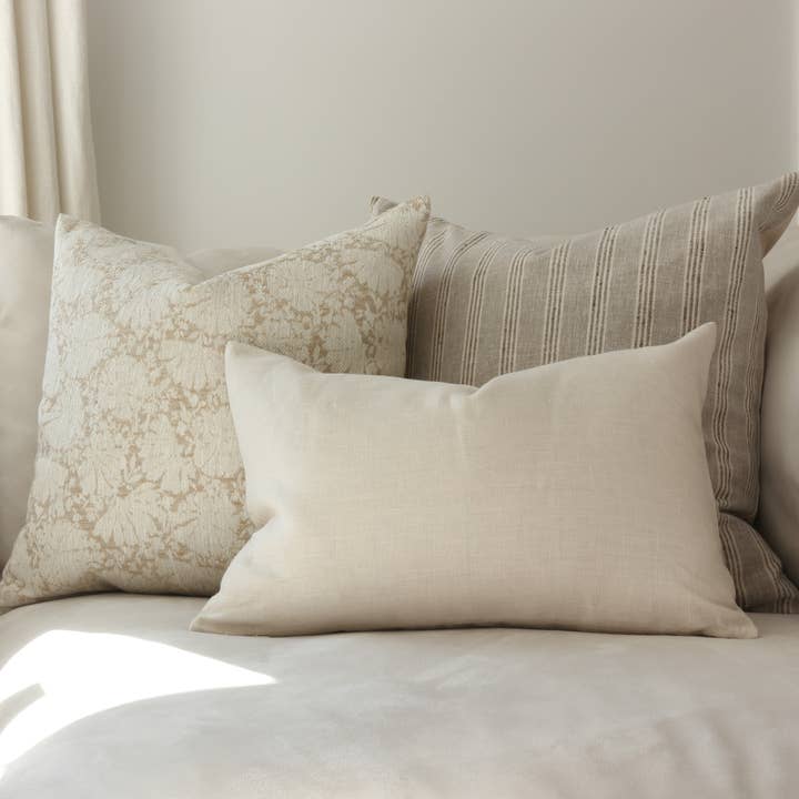 Textileish - Wholesale Throw Pillow Cover - Neutral Striped Throw Pillow Cover | Landyn