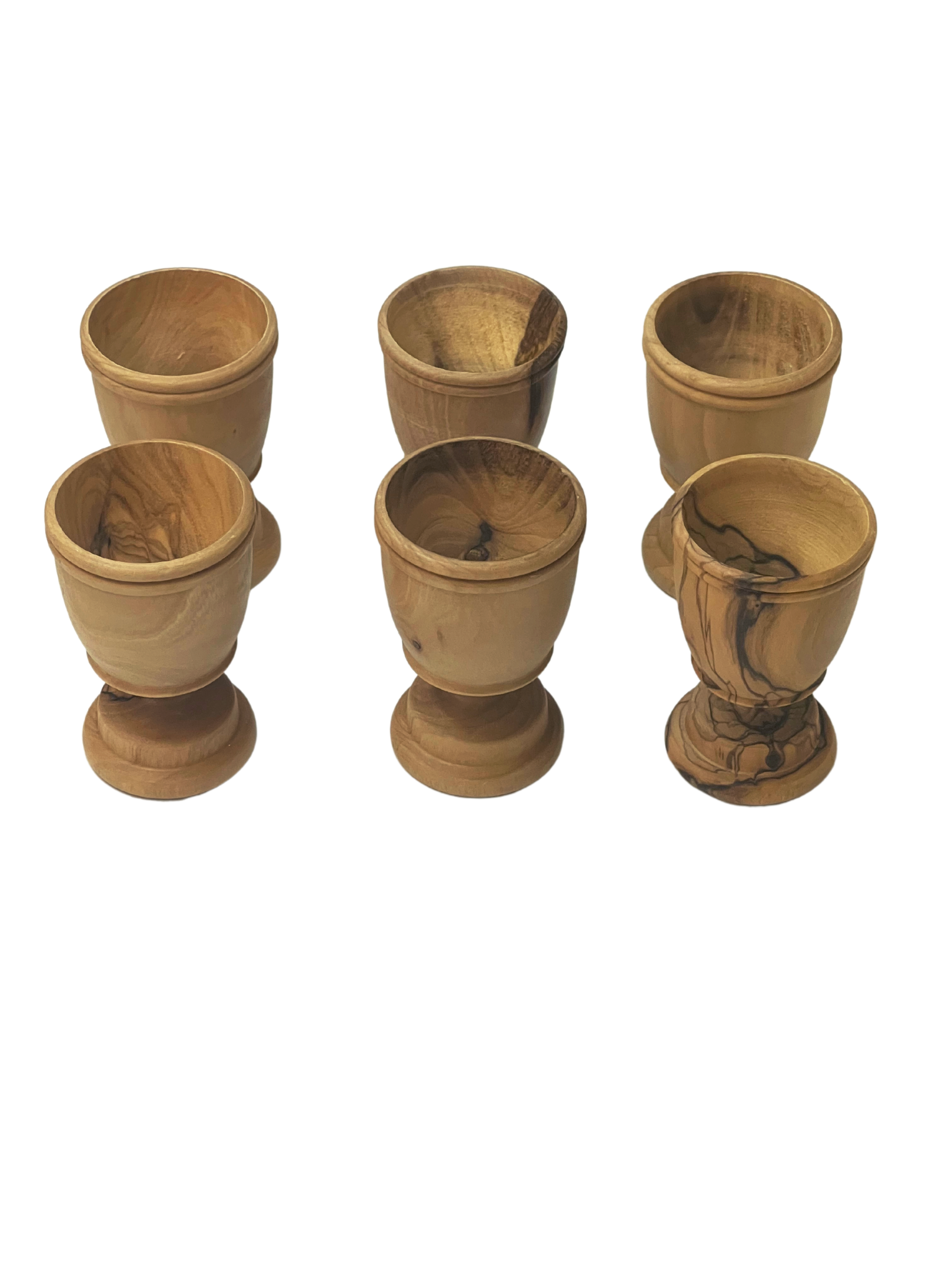 3 Arches USA - Wholesale Drinkglas/beker - Olijfhouten communiebekers 2,8" hoogte-set van 6 stuks2