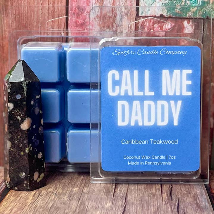 Spitfire Candle Company - Wholesale Wax Melt - Caribbean Teakwood - Wax Melts - Coconut Wax - Scented Wax Melts - Funny Wax Melts - Ocean Vibes