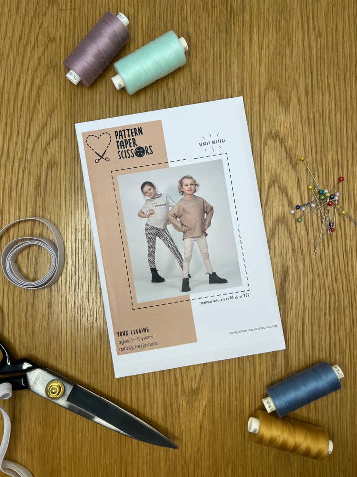 Kids Roux Leggings Sewing Pattern for wholesale by Pattern Paper Scissors