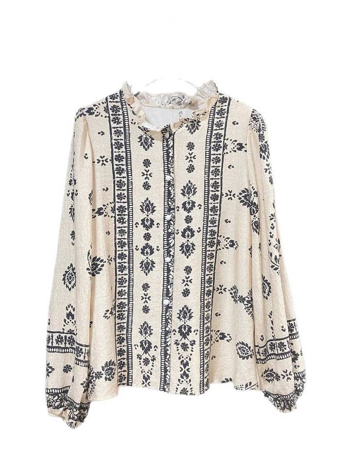 Masyal - Wholesale Blouse - Women's - Elegant Retro Spring and Summer Women's Long Sleeve Shirt8