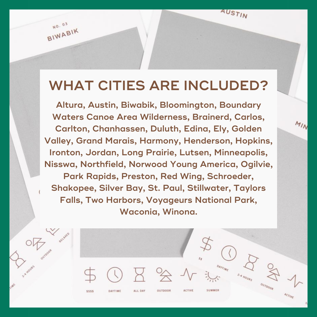 Reach International Outfitters - Wholesale Card Game - Minnesota Adventure Bucket List8