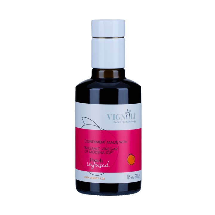 Peach Infused Balsamic Vinegar for wholesale by Vignoli Food