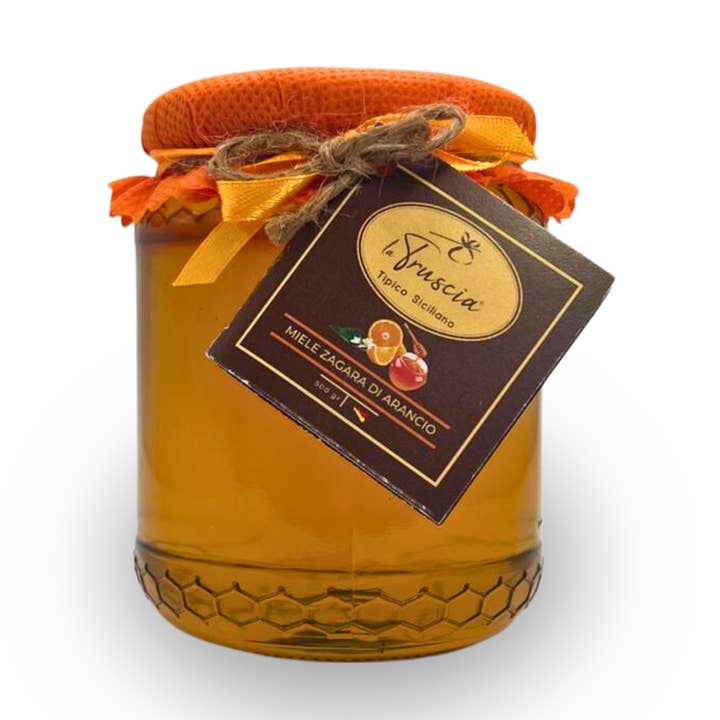 Sicilian Orange Blossom Honey 500g for wholesale by La Truscia Tipico Siciliano