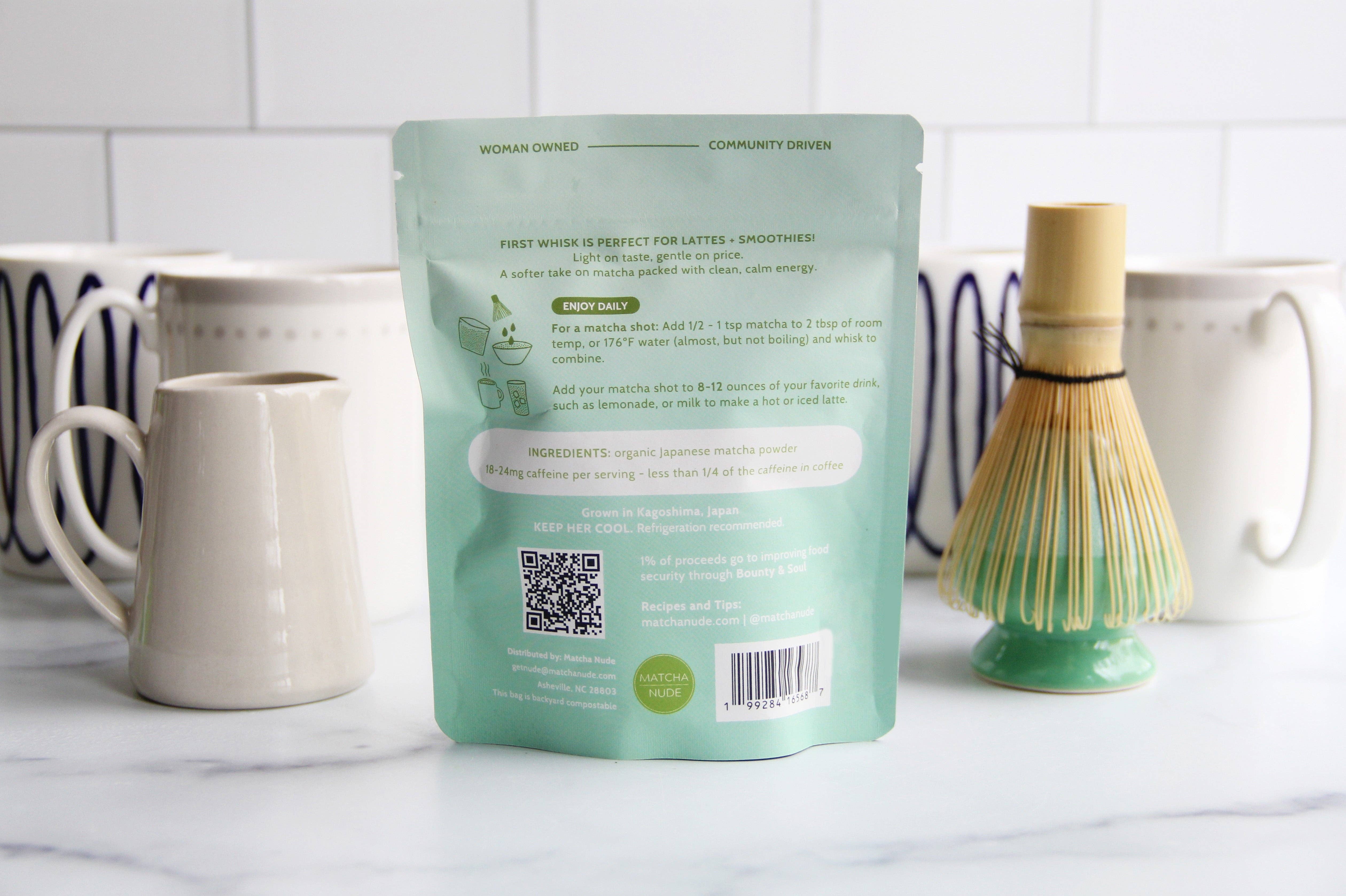 Matcha Nude - Wholesale Health/Detox Tea - First Whisk Organic Matcha – 50 g (Min 6 Units)1