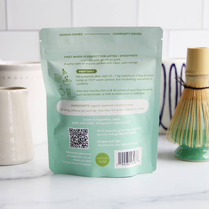Matcha Nude - Wholesale Health/Detox Tea - First Whisk Organic Matcha – 50 g (Min 6 Units)1