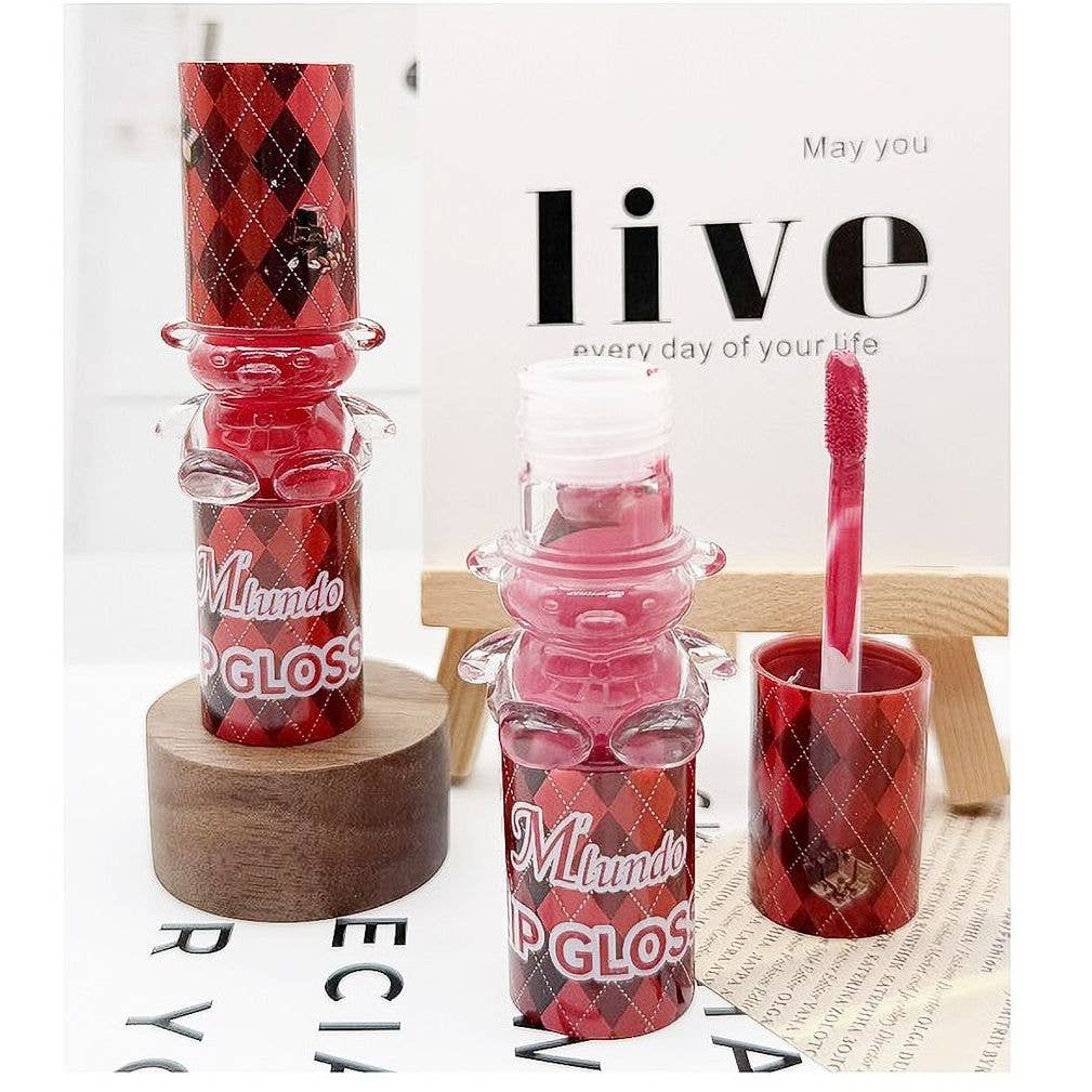 Diacly - Wholesale Lip Gloss - 24pk Teddy Bear Case Brighten Lip Gloss0