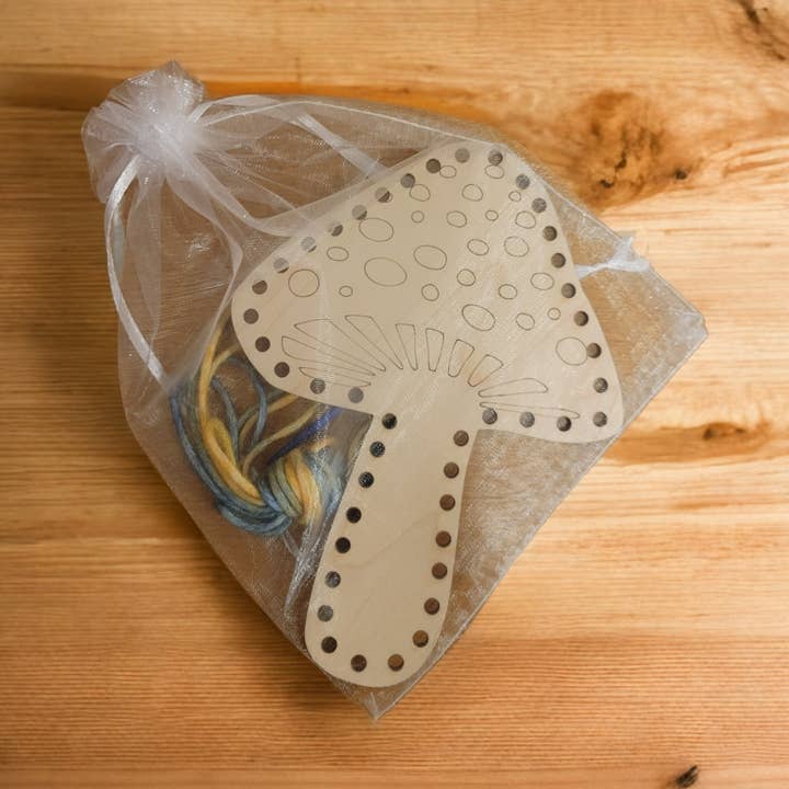 Leaf and Mushroom Lacing Boards for wholesale by Ellie Joe Design Co