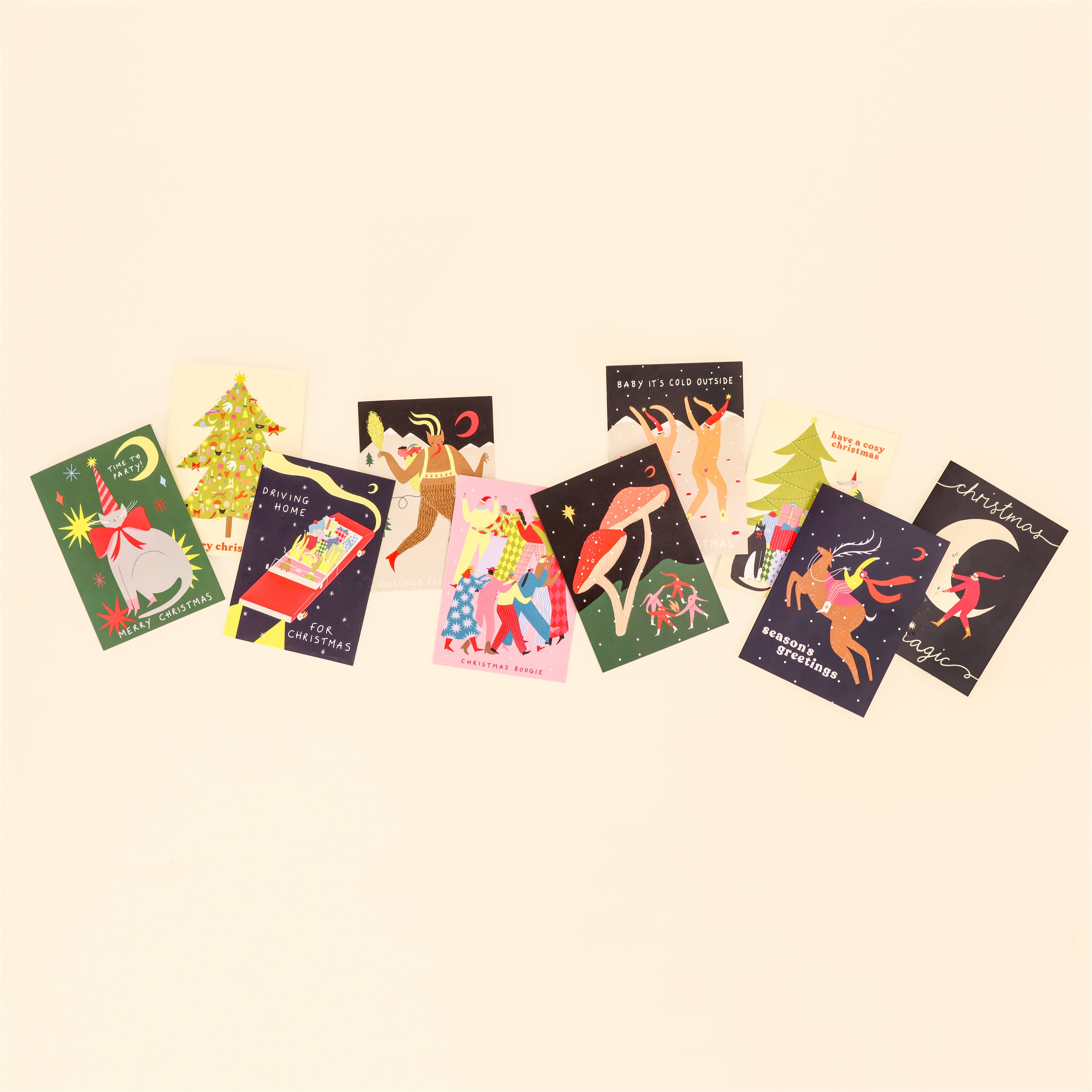 Little Black Cat Illustrated Goods - Wholesale Christmas Card - Baby It's Cold Outside Christmas Card | Cheeky Card | Funny4