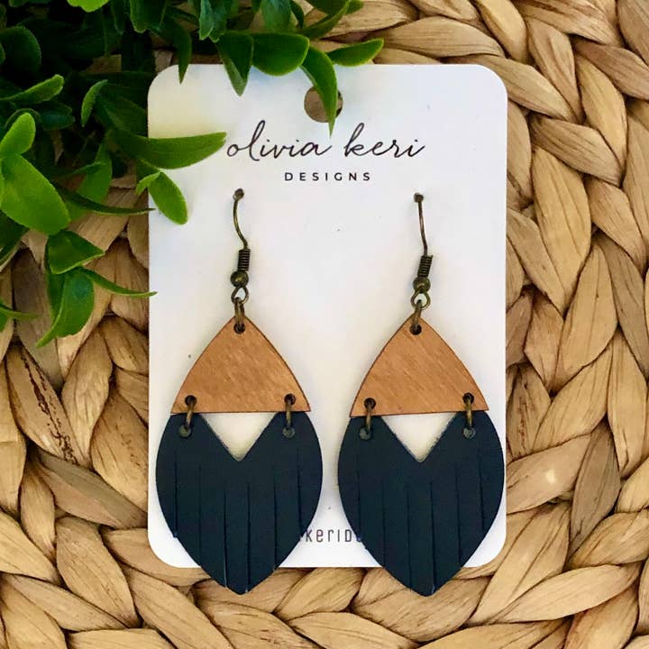 Olivia Keri Designs - Wholesale Dangle Earrings - Josie - Navy0