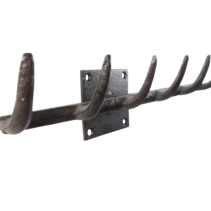 Ganchos decorativos de pared de metal para rastrillo de jardín de hierro fundido 11" para venta al por mayor de Hampton Nautical