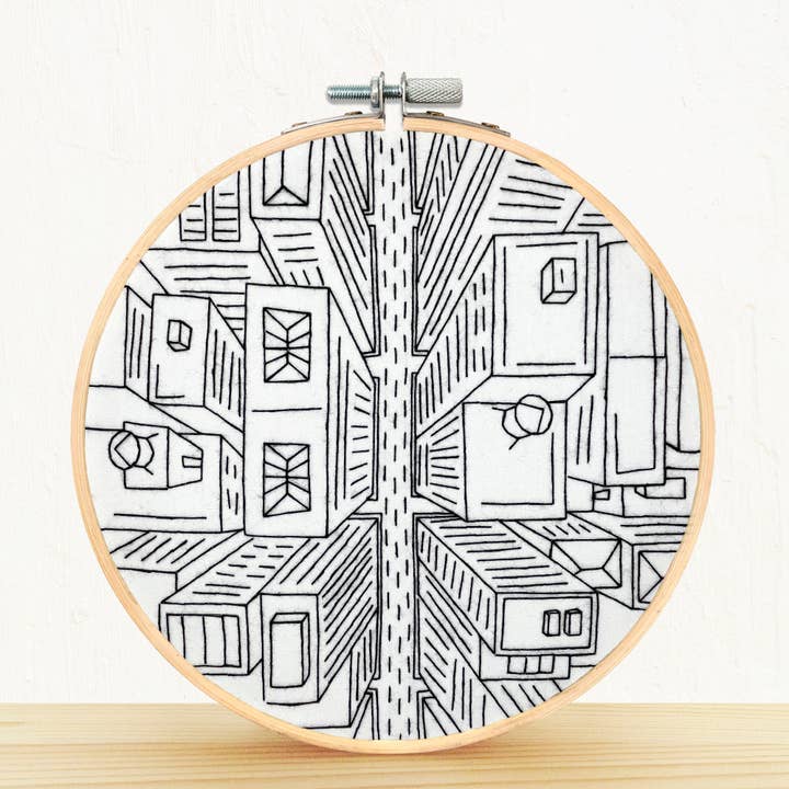 Embroidery and Sage - Wholesale Embroidery/Cross Stitch Supplies - Bird's Eye View, NYC - embroidery kit