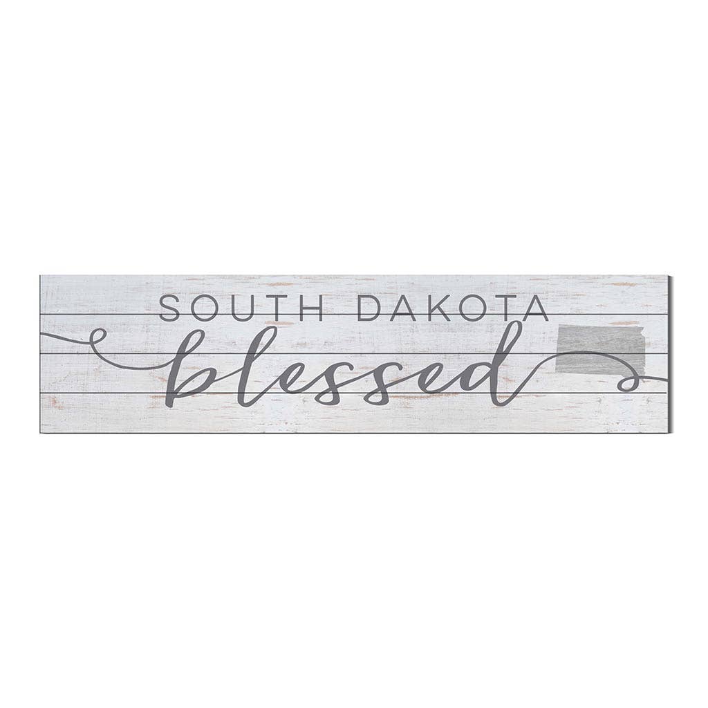Kindred Hearts - Wholesale Sign - 40x10 South Dakota Blessed Weathered Slat Sign0