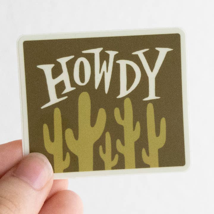 Howdy Sticker for engroshandel hos The Field of Joy Co.