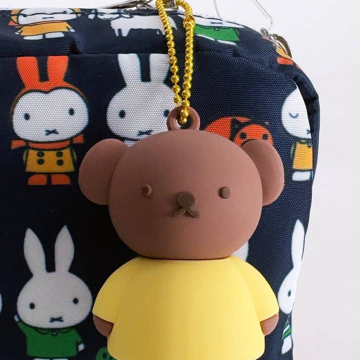 LASR – Großhandel Schlüsselanhänger – Damen – Miffy Boris Bär Gummi-Maskottchen Schlüsselanhänger 2.0 in Gelb1