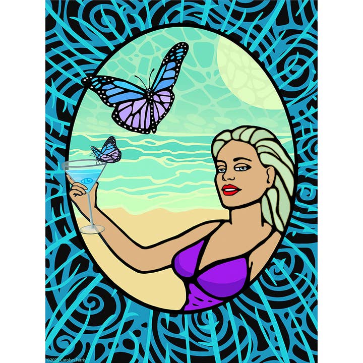 Voyez-le. Réalisez-le. — Toile épique de 5 pieds pour la vente par Carolyn Ferris Art