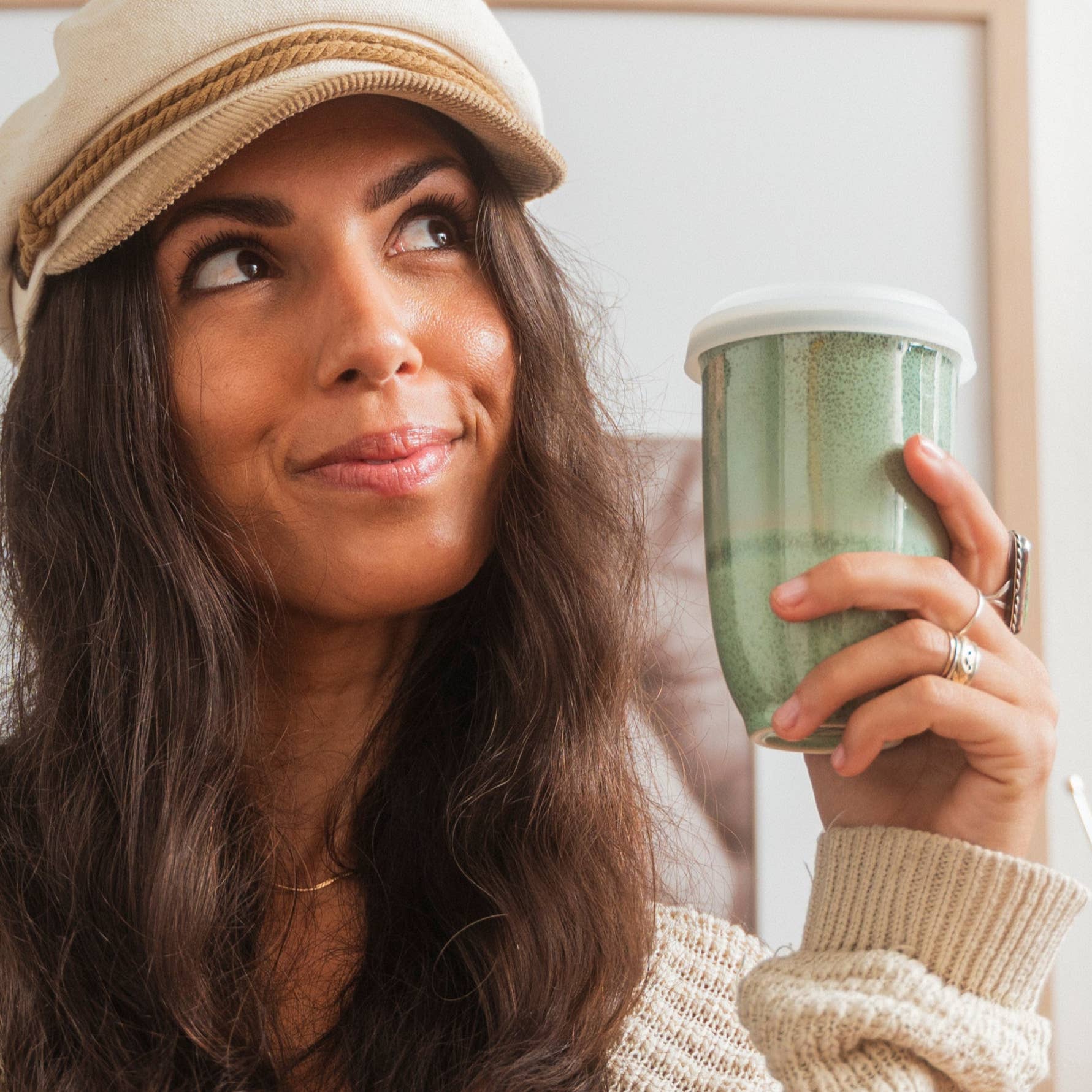 Nova Ceramics Travel Mugs - Wholesale Coffee/Tea Cup - Emerald 12oz Ceramic Travel Mug – Reusable & Stylish6